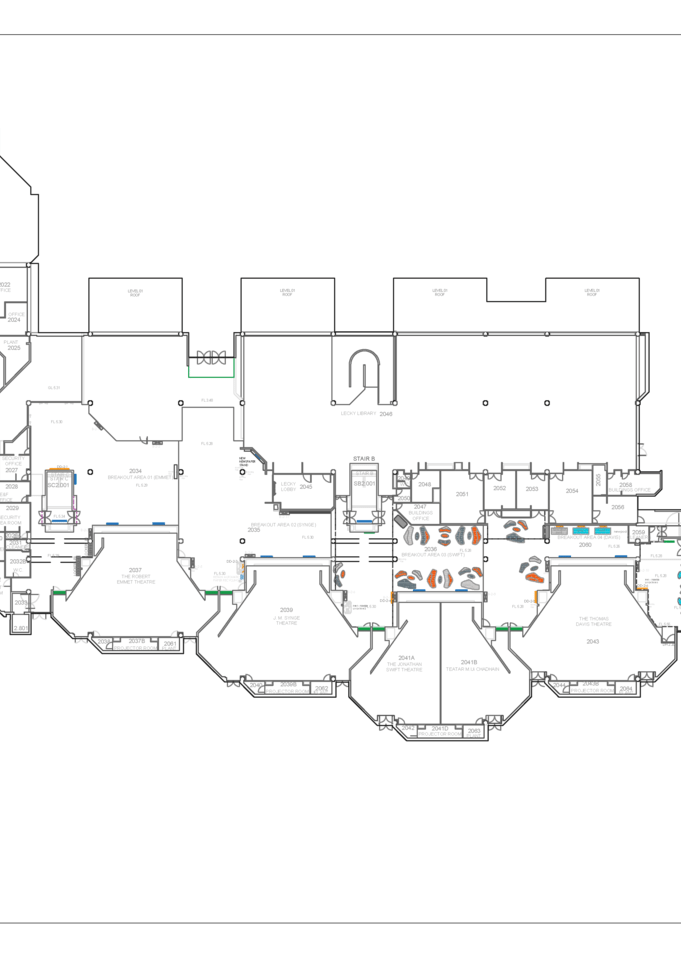 Floor Plan of Arts Building Level 2
