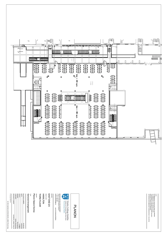 Floor Plan of Hamilton Building Third Floor