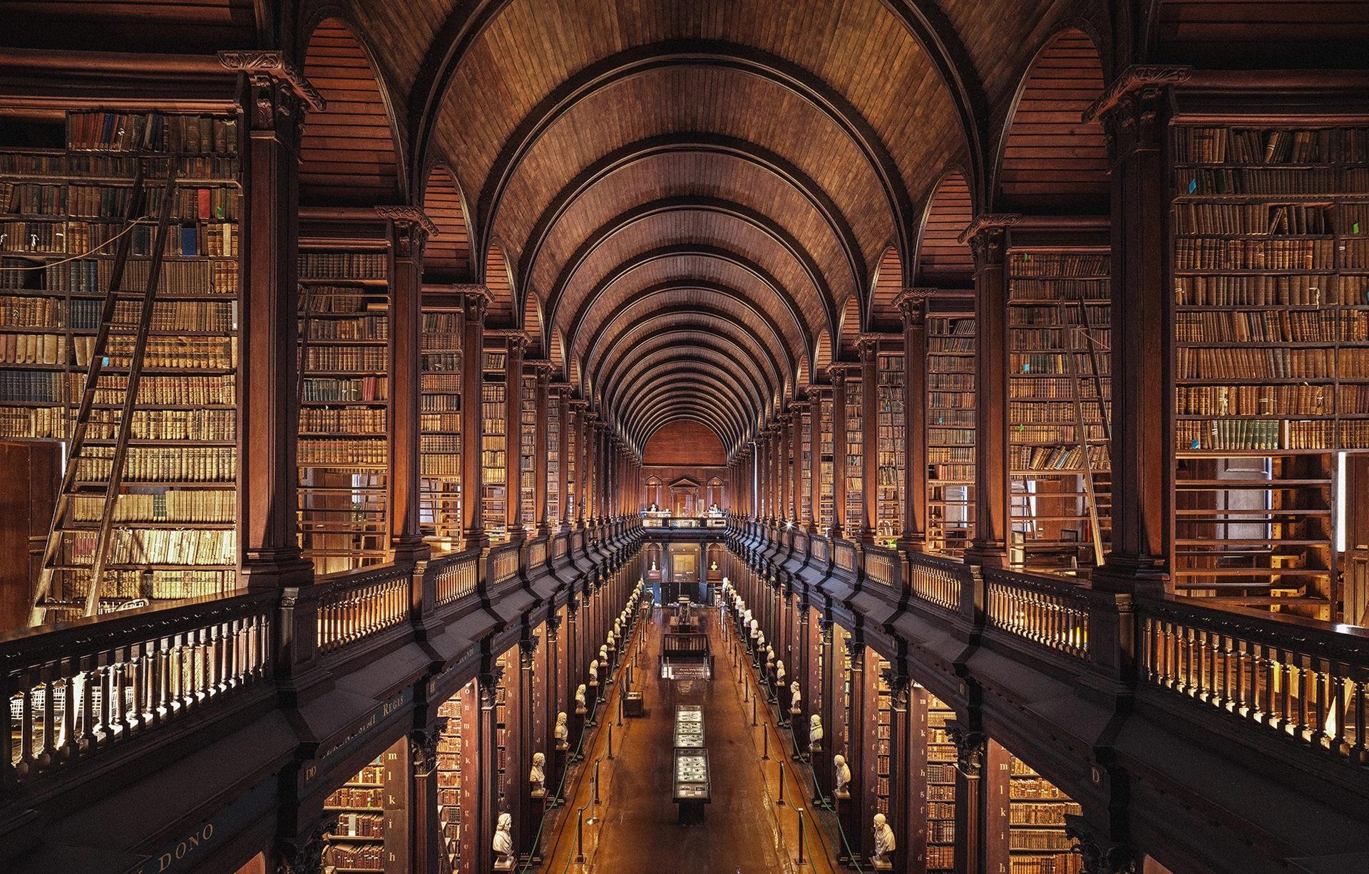 view of old library in trinity college