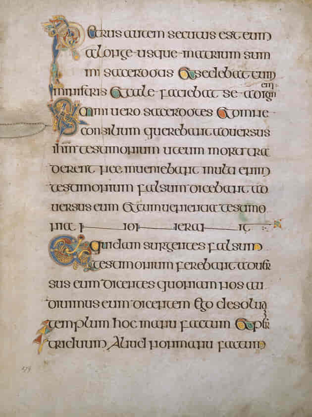 Gospel of Mark folio 179r