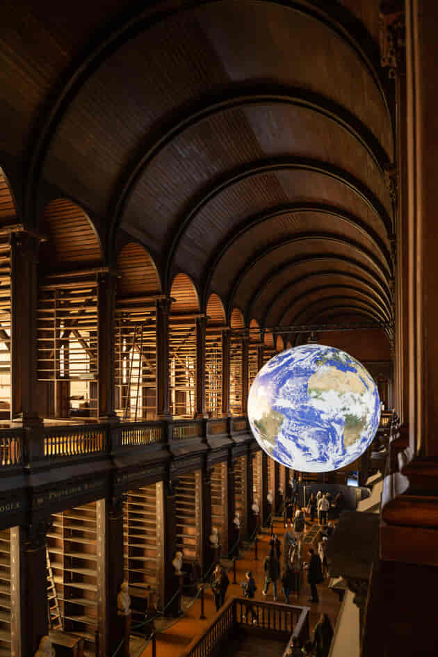 gaia in the old library at trinity